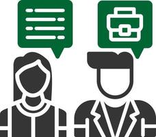 Job Interview Creative Icon Design vector