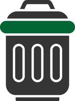 Trash Bin Creative Icon Design vector