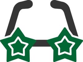 diseño de icono creativo de gafas de estrella vector