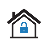 Transparent home lock icon png