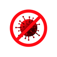 Sign caution virus png