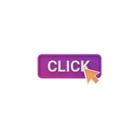 Click button with mouse curser 3d icon png