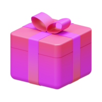 valentine geschenkbox isometrisches 3d-renderelement png