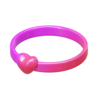 Valentine Ring Isometric 3D Render Element png