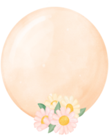 cute soft pink pastel balloons watercolour illustration png