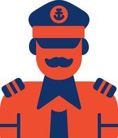 Captain Creative Icon Design vector