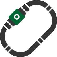 Carabiner Creative Icon Design vector