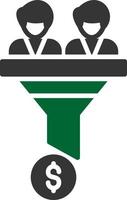 Conversion Rate Creative Icon Design vector
