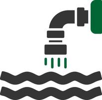 Waste Water Creative Icon Design vector