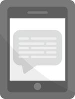 Message On Phone Creative Icon Design vector