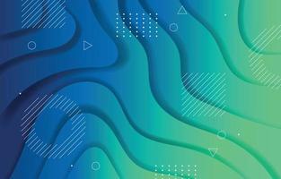 Abstract Background with Green and Blue Gradient Color Combination vector