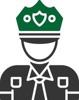 diseño de icono creativo de hombre policía vector