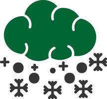 diseño de icono creativo de nieve vector