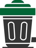 Trash Bin Creative Icon Design vector