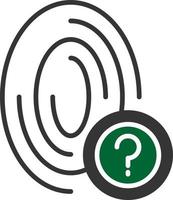 Fingerprint Creative Icon Design vector