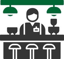 Bar Counter Creative Icon Design vector