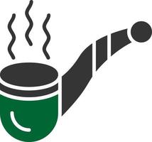 Pipe Cigar Creative Icon Design vector