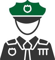 diseño de icono creativo de hombre policía vector