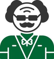 Old Man Creative Icon Design vector