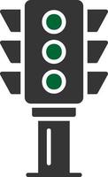 Traffic Light Creative Icon Design vector