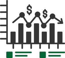 Bar Chart Creative Icon Design vector