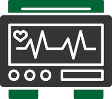 diseño de icono creativo de monitor ekg vector