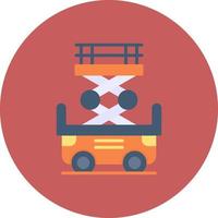 Scissor Lift Creative Icon Design vector