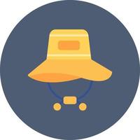 diseño de icono creativo de sombrero para el sol vector