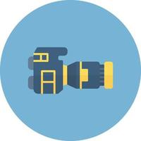 Dslr Camera Creative Icon Design vector