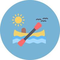 diseño de icono creativo de kayak vector