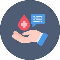 Blood Donation Creative Icon Design vector