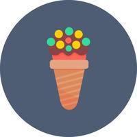 Ice Cream Cone Creative Icon Design vector