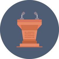 Podium Creative Icon Design vector