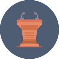 Podium Creative Icon Design vector