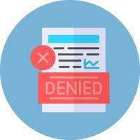 Denied Creative Icon Design vector