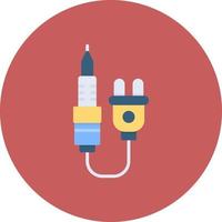 Soldering Iron Creative Icon Design vector