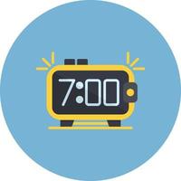 Alarm Clock Creative Icon Design vector