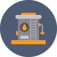 Oil Tank Creative Icon Design vector