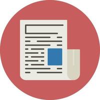 News Paper Creative Icon Design vector