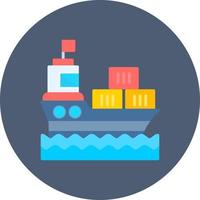 Ship Creative Icon Design vector