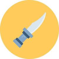 cuchillo de policía diseño de icono creativo vector