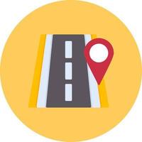 Road Location Creative Icon Design vector