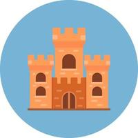 diseño de icono creativo de castillo vector