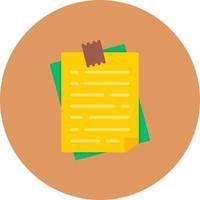 Sticky Note Creative Icon Design vector