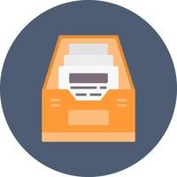 diseño de icono creativo de caja de archivos vector