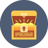 Treasure Chest Creative Icon Design vector