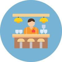 Bar Counter Creative Icon Design vector