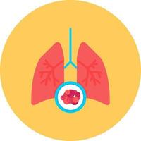 diseño de icono creativo de cáncer de pulmón vector