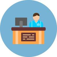 Cashier Creative Icon Design vector