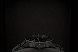 Swiss diver watch on steel bracelet photo